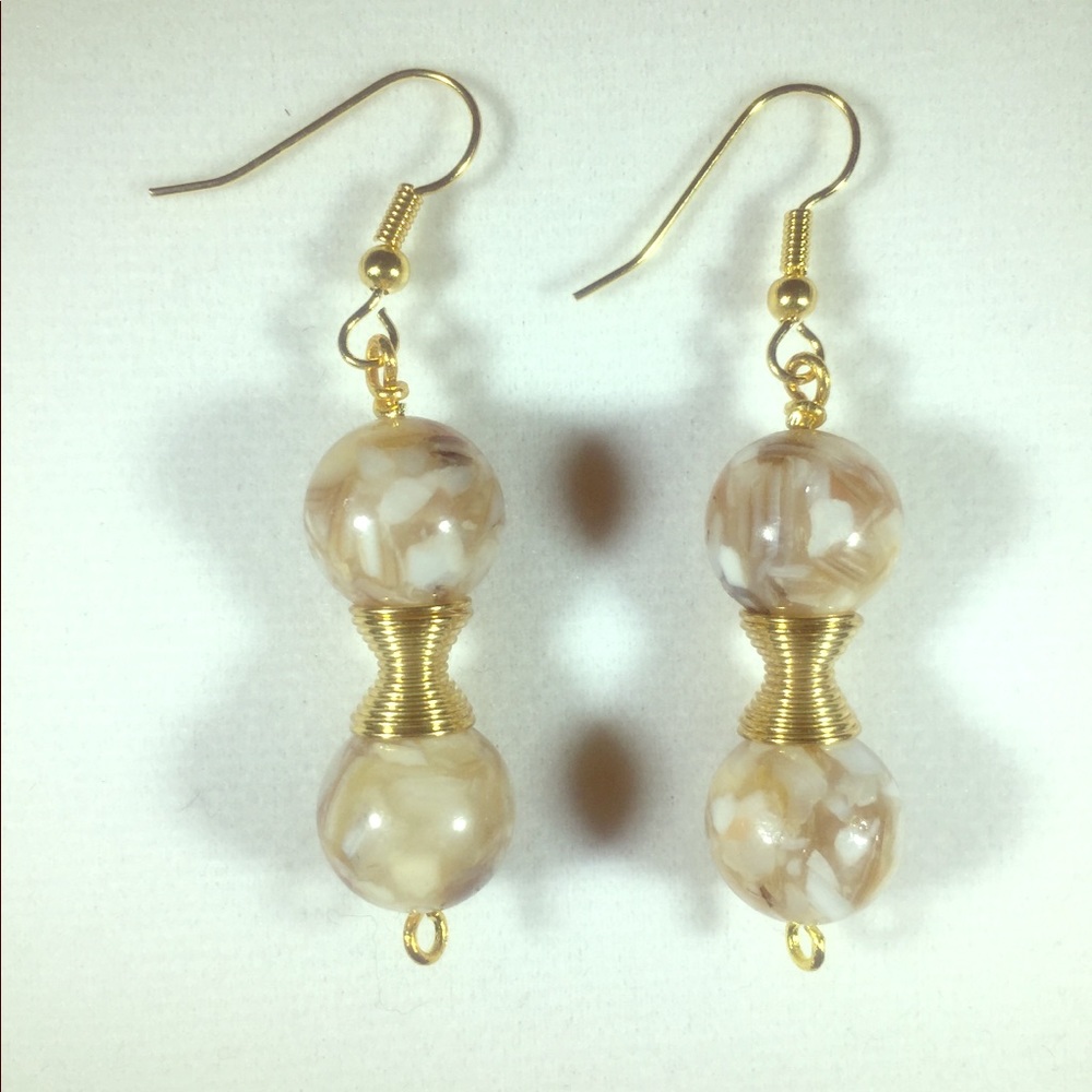 Handmade Drop Mother of Pearl Earrings